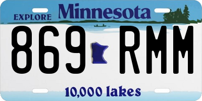 MN license plate 869RMM
