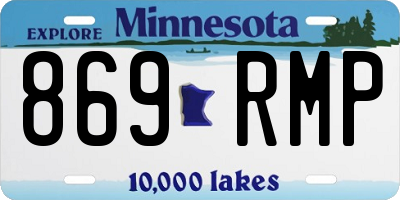 MN license plate 869RMP