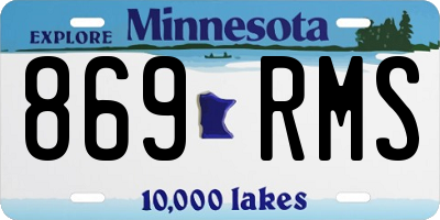 MN license plate 869RMS