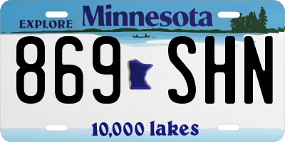 MN license plate 869SHN