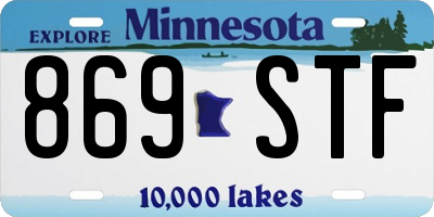 MN license plate 869STF