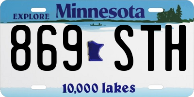 MN license plate 869STH