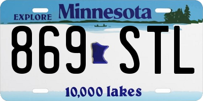 MN license plate 869STL