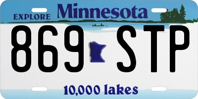MN license plate 869STP