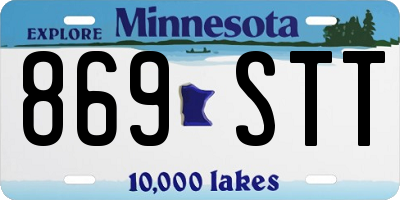 MN license plate 869STT