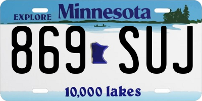 MN license plate 869SUJ