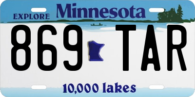 MN license plate 869TAR