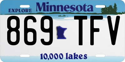 MN license plate 869TFV