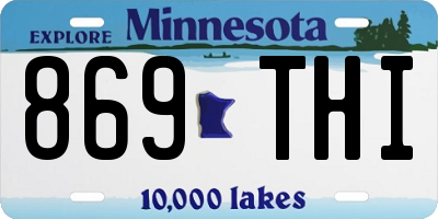 MN license plate 869THI