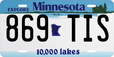 MN license plate 869TIS