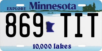 MN license plate 869TIT