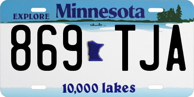 MN license plate 869TJA
