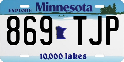 MN license plate 869TJP