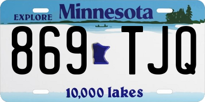 MN license plate 869TJQ