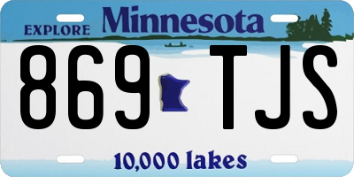 MN license plate 869TJS