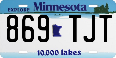 MN license plate 869TJT