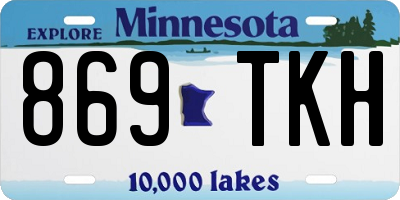 MN license plate 869TKH
