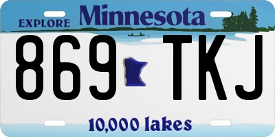 MN license plate 869TKJ