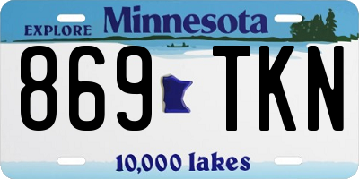 MN license plate 869TKN