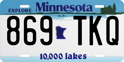 MN license plate 869TKQ