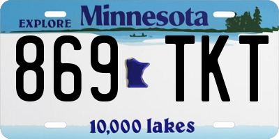 MN license plate 869TKT
