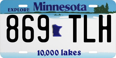 MN license plate 869TLH