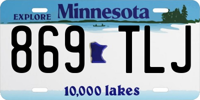 MN license plate 869TLJ