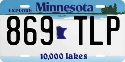 MN license plate 869TLP