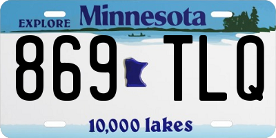 MN license plate 869TLQ