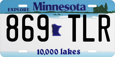 MN license plate 869TLR