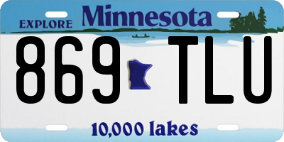 MN license plate 869TLU
