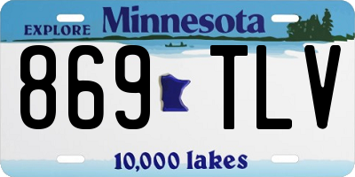 MN license plate 869TLV