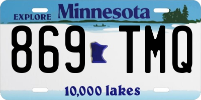 MN license plate 869TMQ