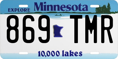 MN license plate 869TMR