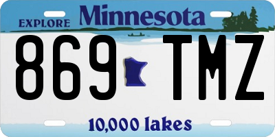 MN license plate 869TMZ