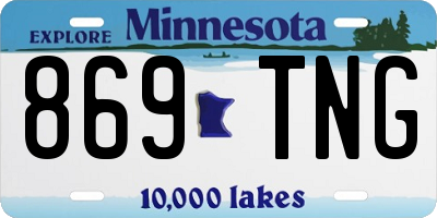 MN license plate 869TNG