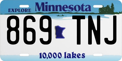 MN license plate 869TNJ