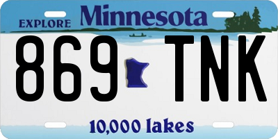 MN license plate 869TNK