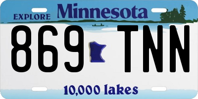 MN license plate 869TNN