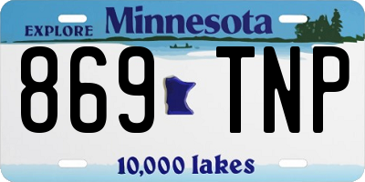 MN license plate 869TNP
