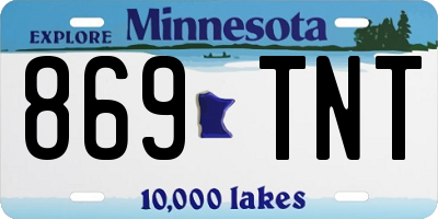 MN license plate 869TNT