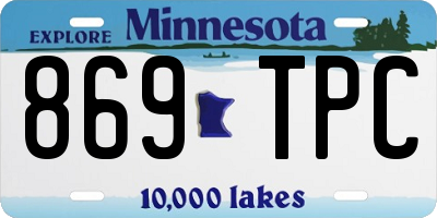 MN license plate 869TPC