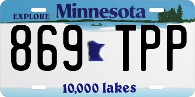 MN license plate 869TPP