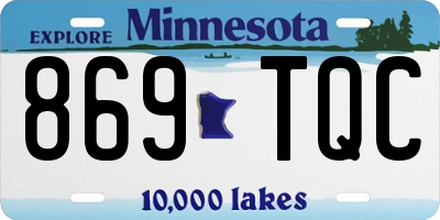 MN license plate 869TQC
