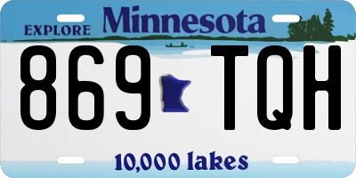MN license plate 869TQH