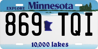 MN license plate 869TQI