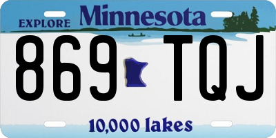 MN license plate 869TQJ