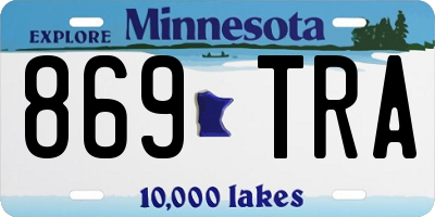 MN license plate 869TRA