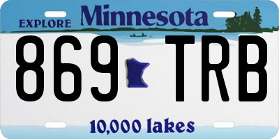 MN license plate 869TRB
