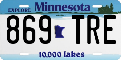 MN license plate 869TRE